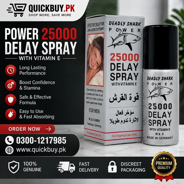 Deadly Shark 25000 Delay Spray - Long Lasting Excitement