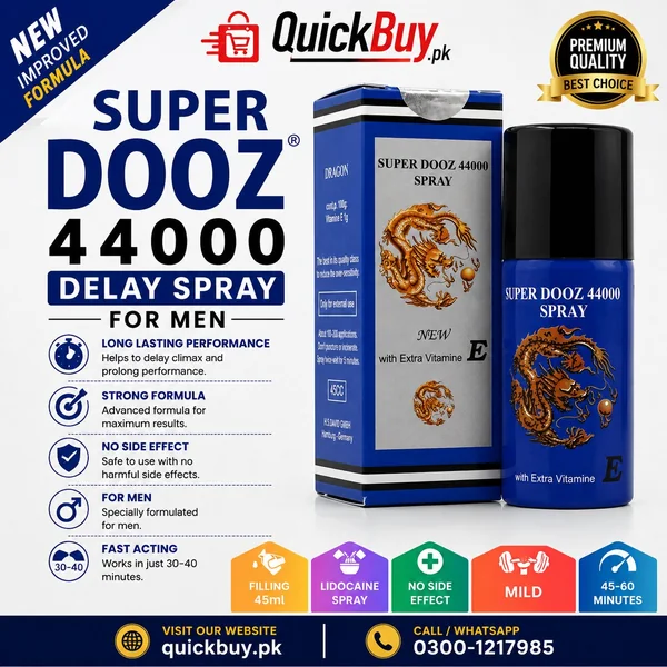 Super Dooz 44000 Delay Spray for Men - 45ML Mild Formula